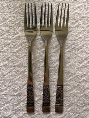Stanley Roberts Stainless Casa Vista Dinner Forks - Set of 3 Flatware